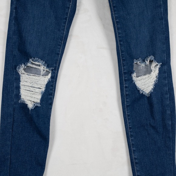 Good American Women's Skinny Jeans - Dark Blue 6-12 - Picture 8 of 11